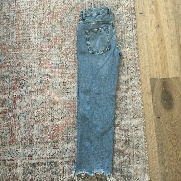 FREE PEOPLE ripped mid waist jeans - Picture 8 of 11